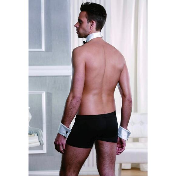 Edenight Men’s Tuxedo Boxer Brief Costume – Bow Tie & Cuffs – One Size – New - Picture 2 of 9